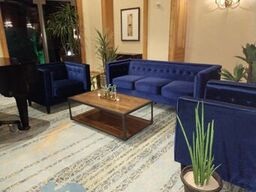Navy Velvet Lounge