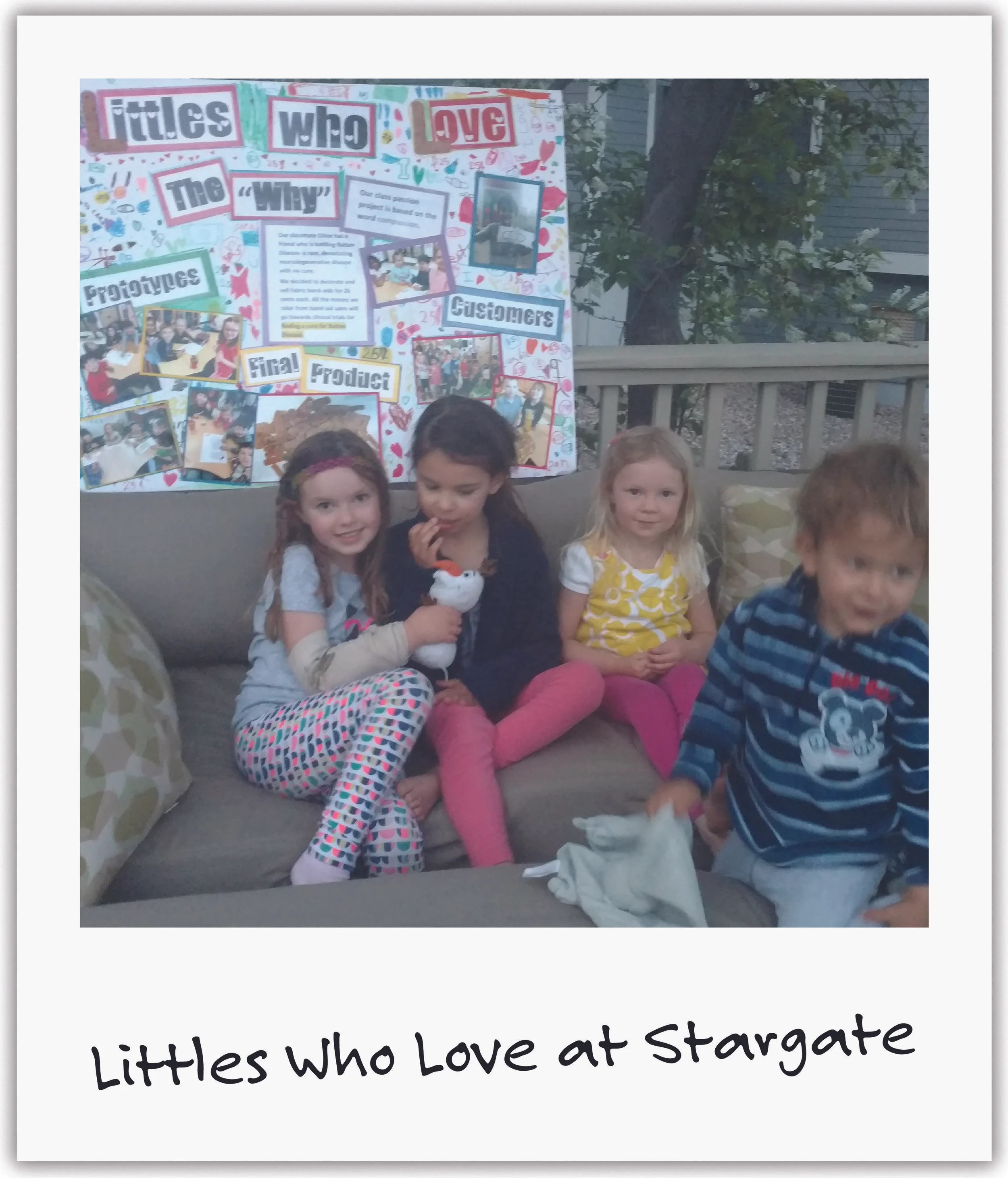 One of Mila's dedicated friends, Chloe, inspired her school to learn about Batten Disease and join our fight. She often closes her eyes to feel what it's like to be Mila.