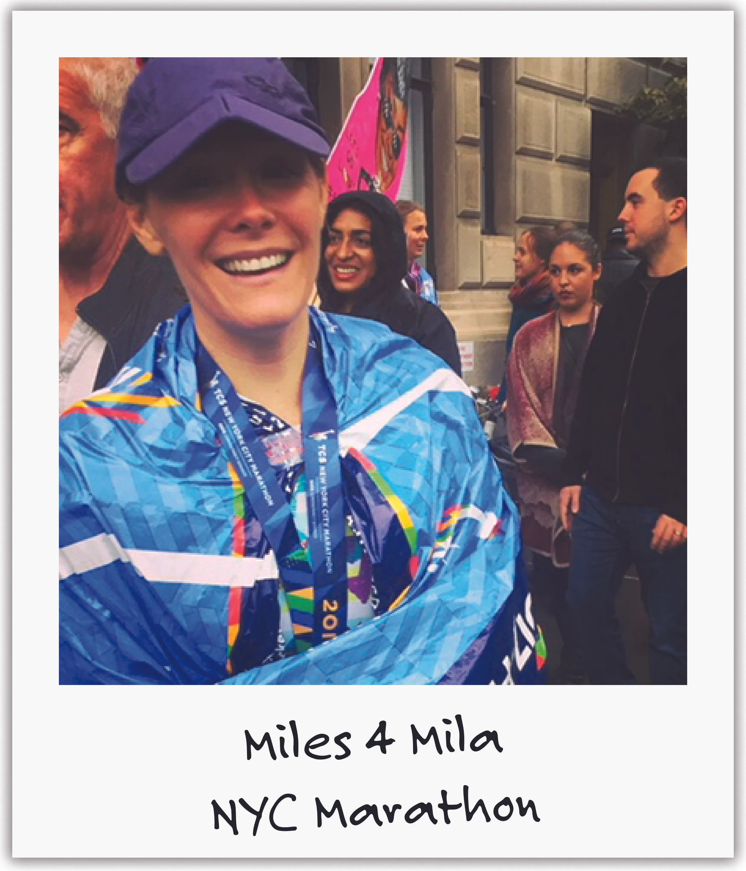 New friend Christina heard about Mila and ran the NYC Marathon on Nov. 5th raising thousands, in honor of Mila's 7th Birthday.