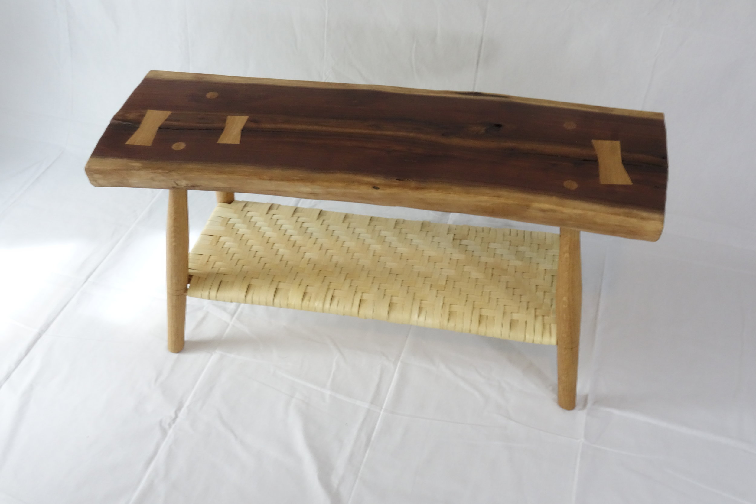 Live edge bench