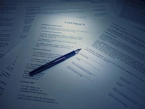 Image: Legal Contract & Signature by Scott Moses