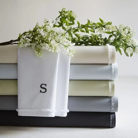 monogrammed bedding set
