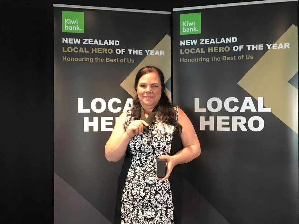  Karen with her Local Hero of the year medal