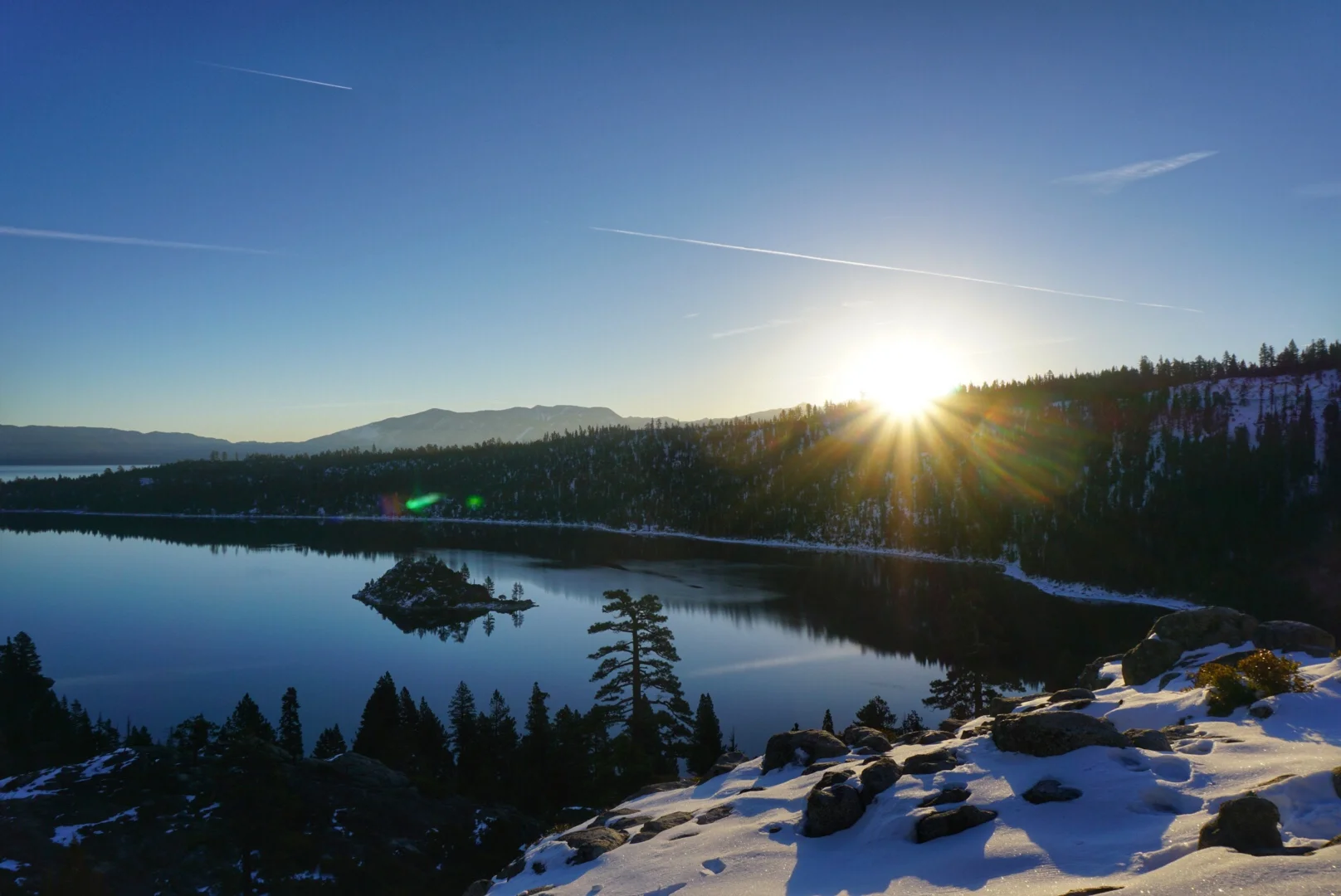 Snowshoeing Around Lake Tahoe