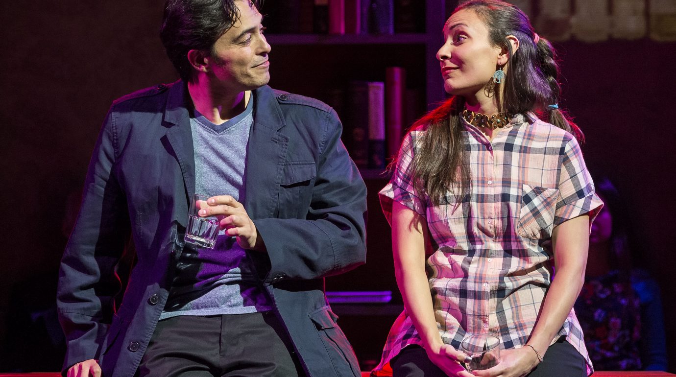 Jason Grasl (Randy) and Kyla Garcia (Erin) in the World Premiere of Fairly Traceable at Native Voices at the Autry, Directed by Jon Lawrence Rivera