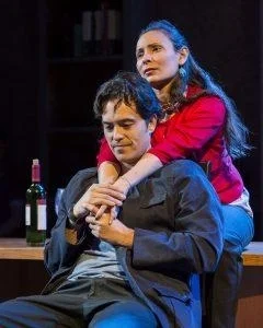 Kyla Garcia (Erin) and Jason Grasl (Randy) in the World Premiere of Fairly Traceable at Native Voices at the Autry, Directed by Jon Lawrence Rivera