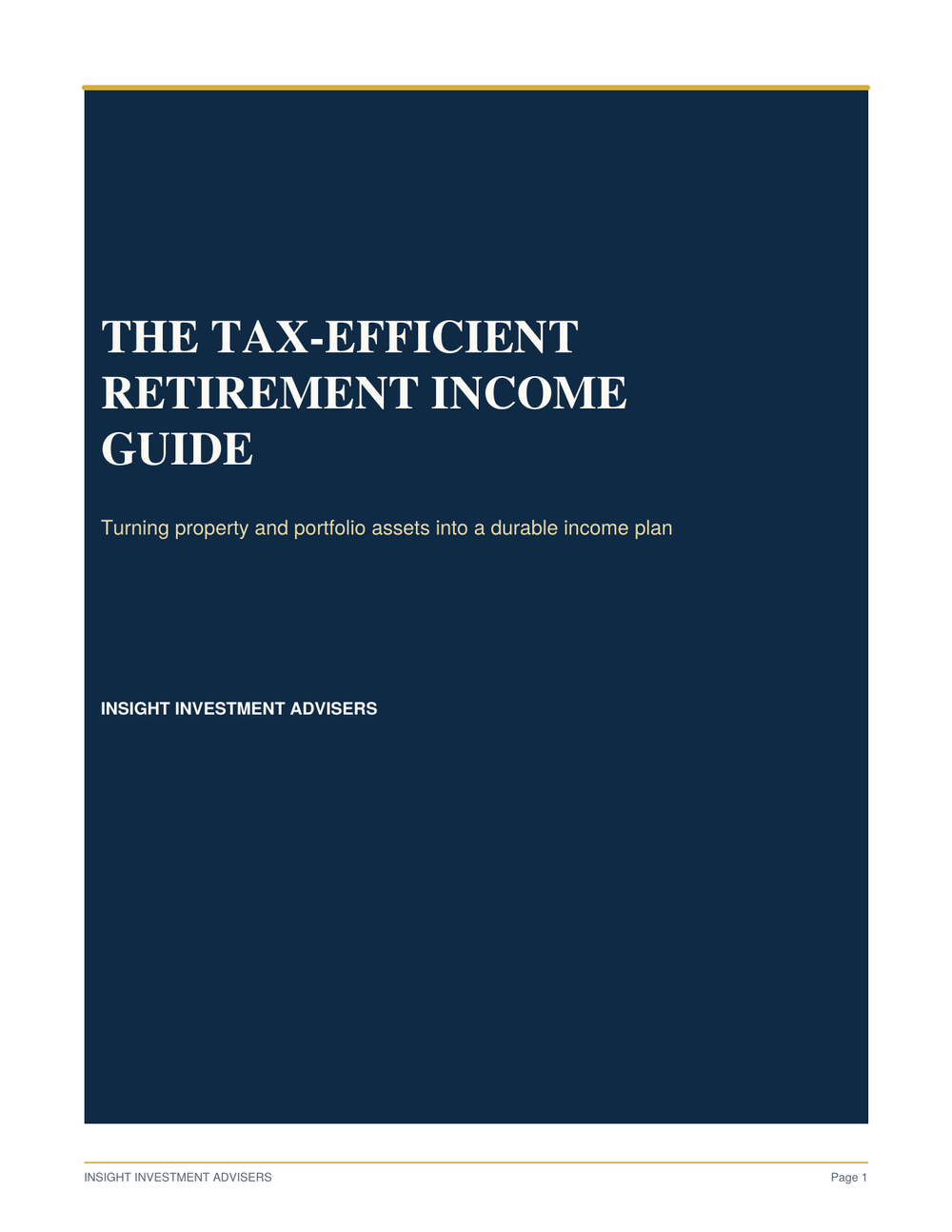 Cover of The Tax-Efficient Retirement Income Guide