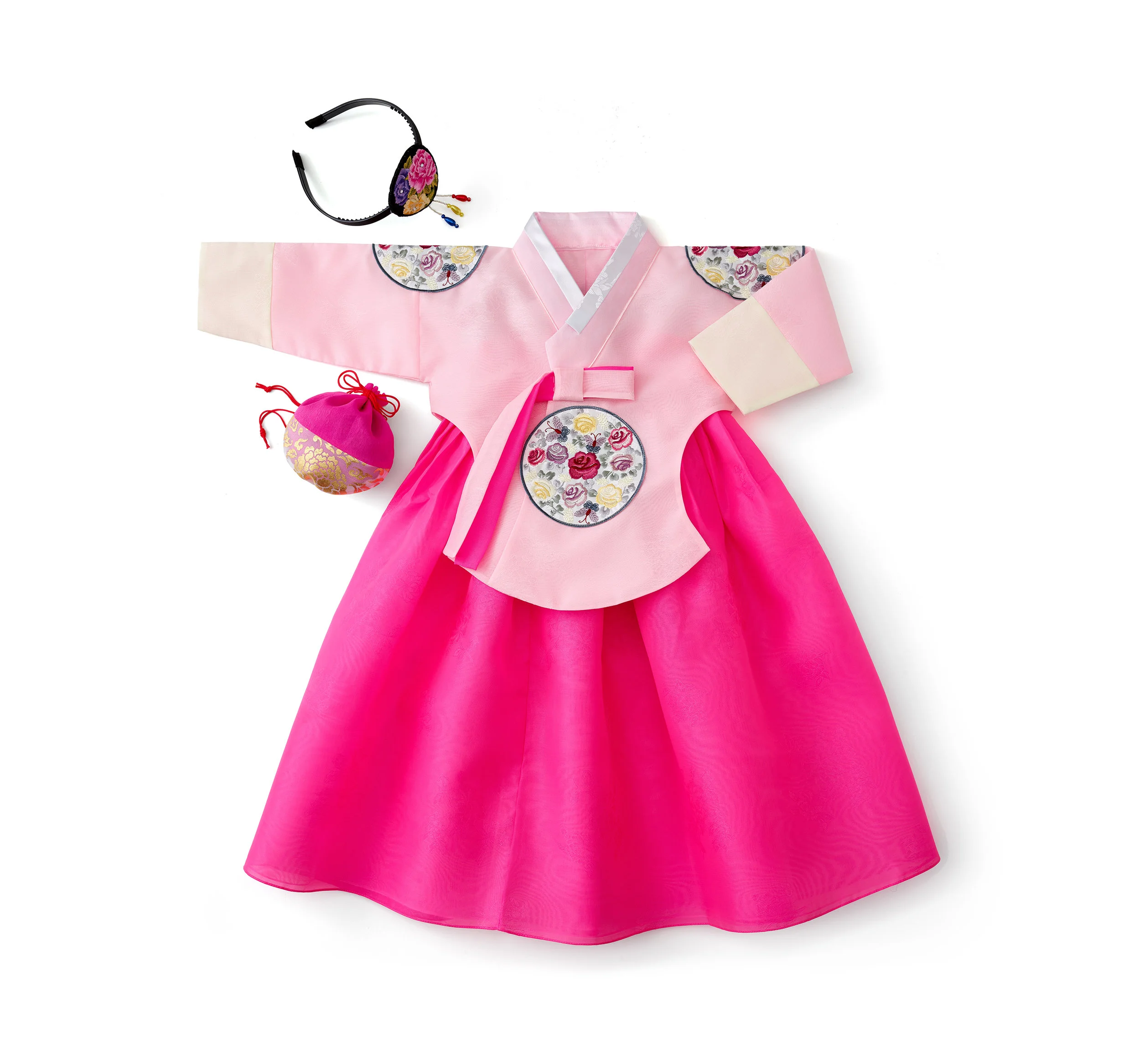 여아 분홍 당의 한복