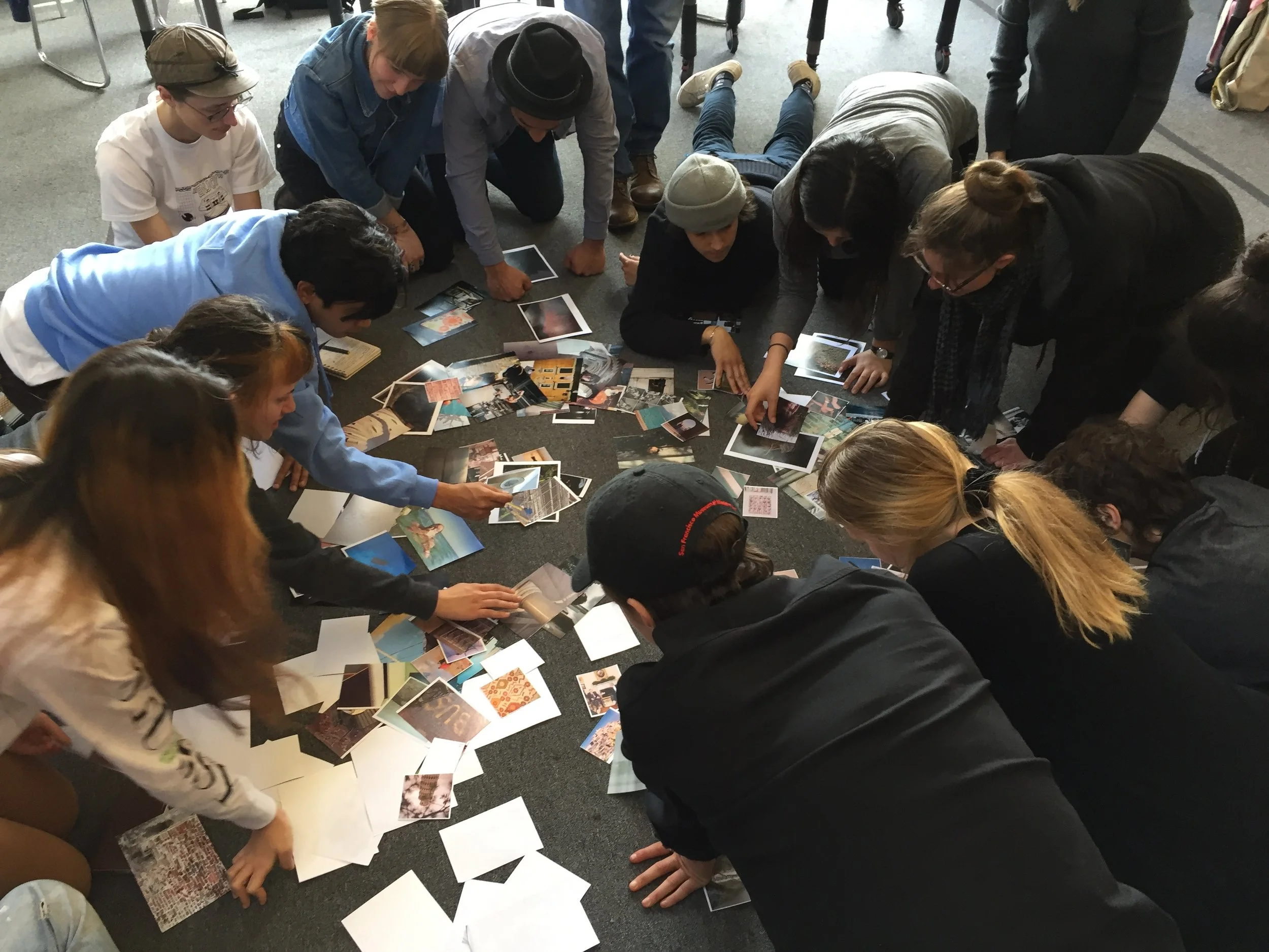 Doing sequencing and editing exercises with artist and genius Jason Fulford