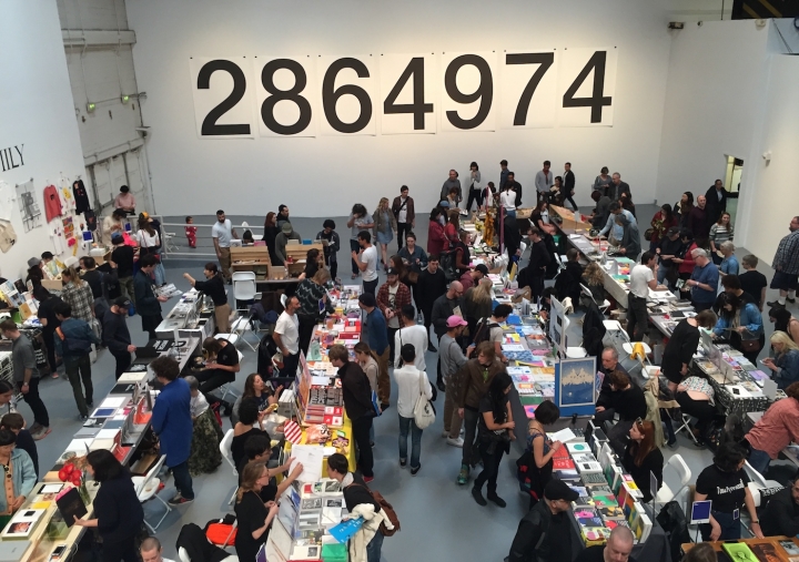 WE HIT THE PRINTED MATTER BOOK FAIR AT MOCA GEFFEN -------->Just one room of MANY