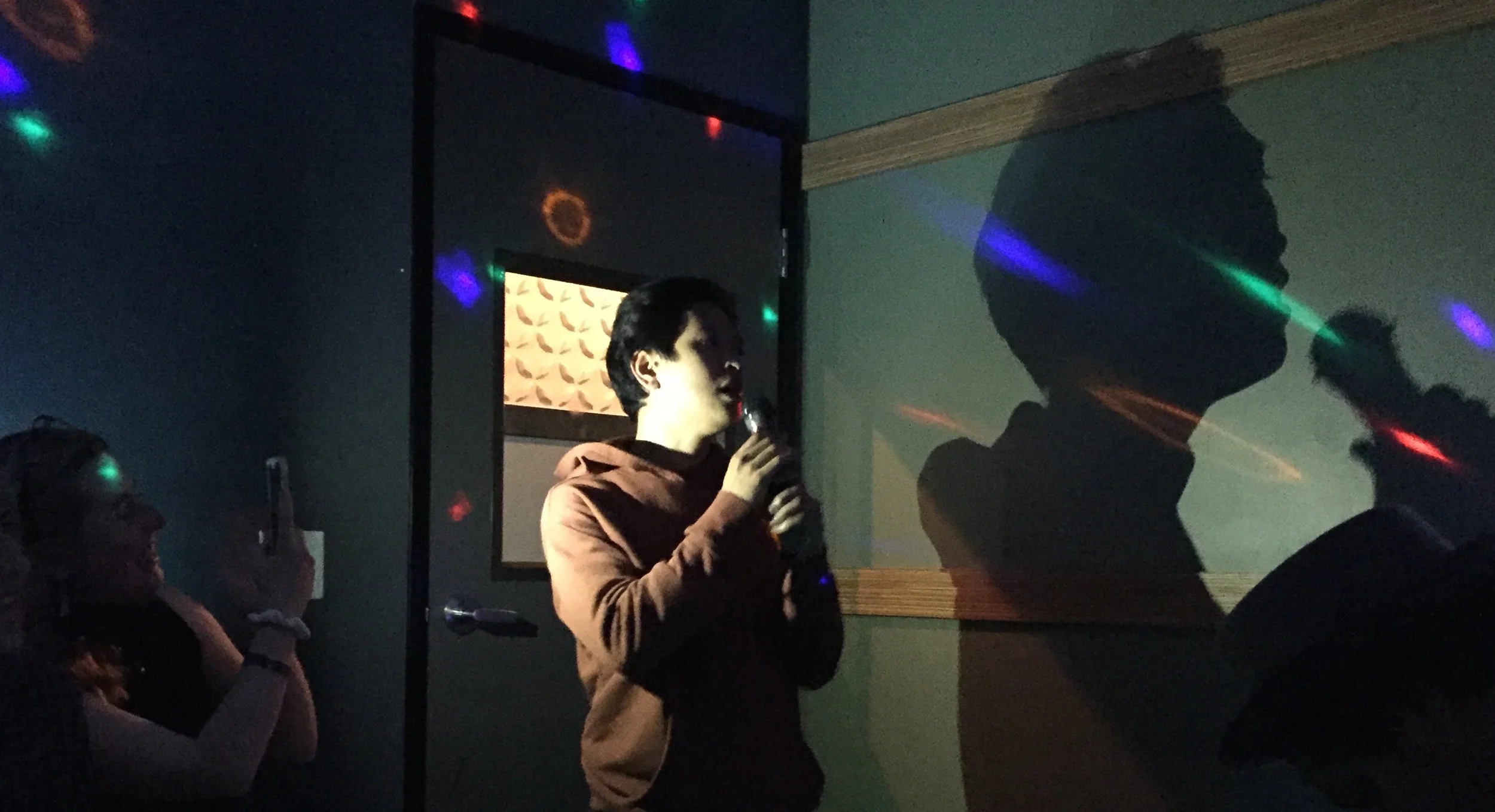ALL EPIC FIELD TRIPS END WITH KARAOKE! Nes RULED the mic all night. (As did many)
