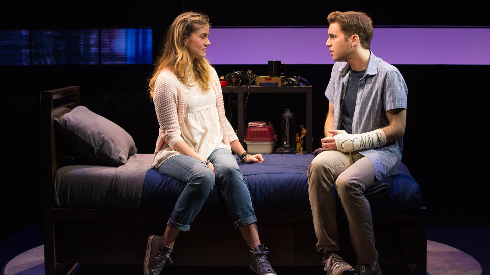 Ben Platt and Laura Dreyfuss in Dear Evan Hansen. Photo Credit Playbill.com.