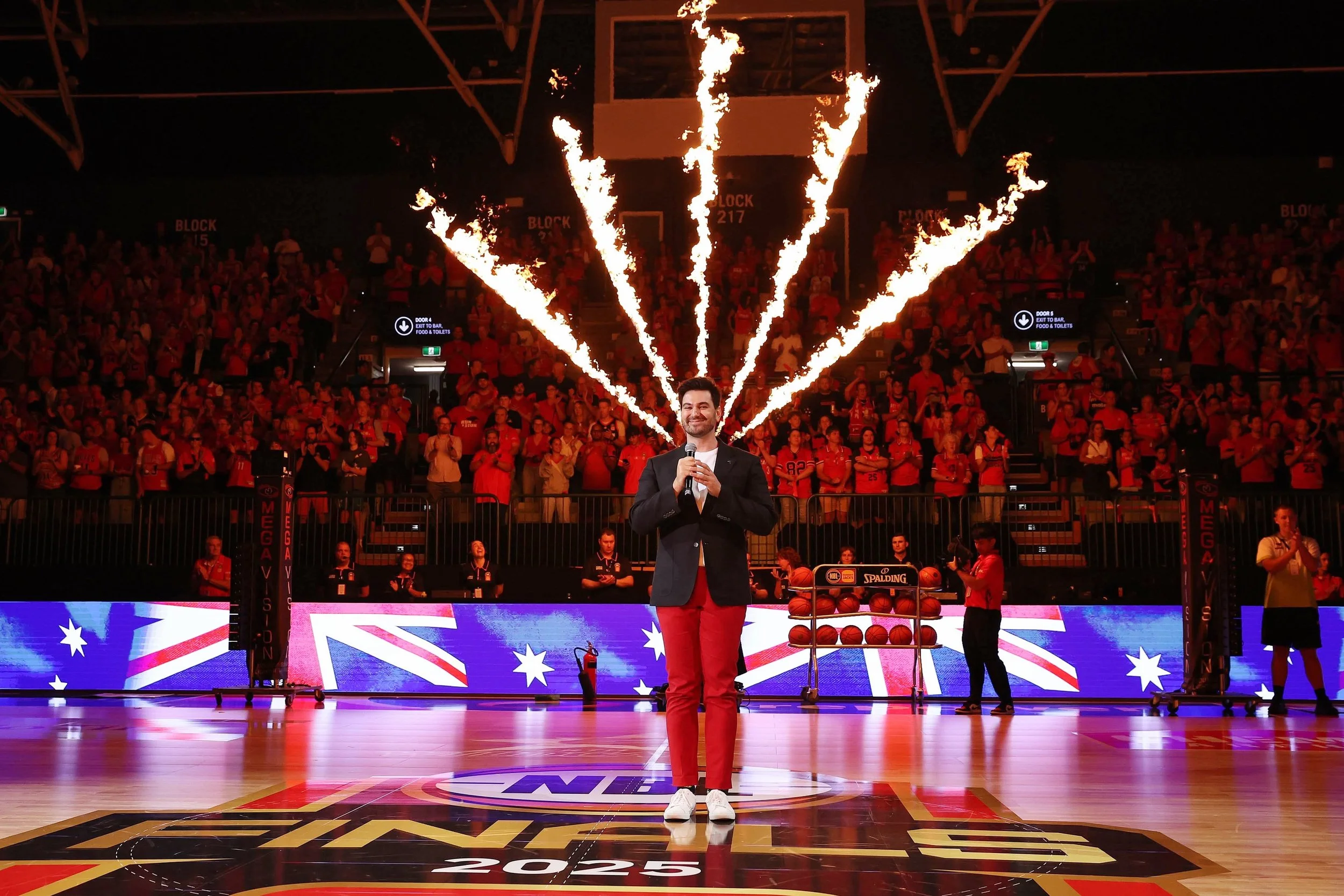 Singing National Anthem at Wildcats Game 2025