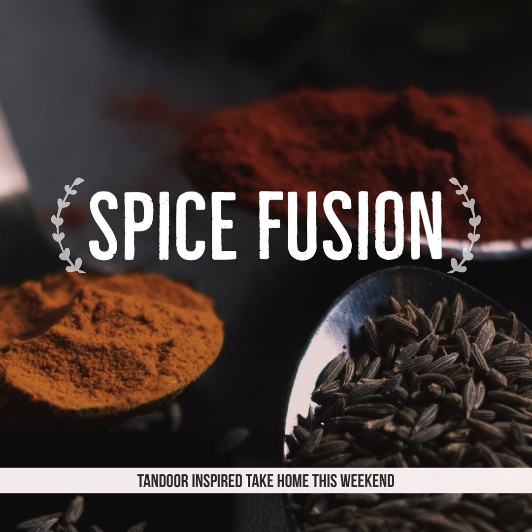 Spice fusion went down a storm last week, so Tim&rsquo;s tandoor inspired dishes are back for this weekend.

Here&rsquo;s what&rsquo;s included in your order:

Tandoori chicken leg
Dhal makani
Panch puren potatoes 
Pilaf rice 
Mint raita
Flat bread

