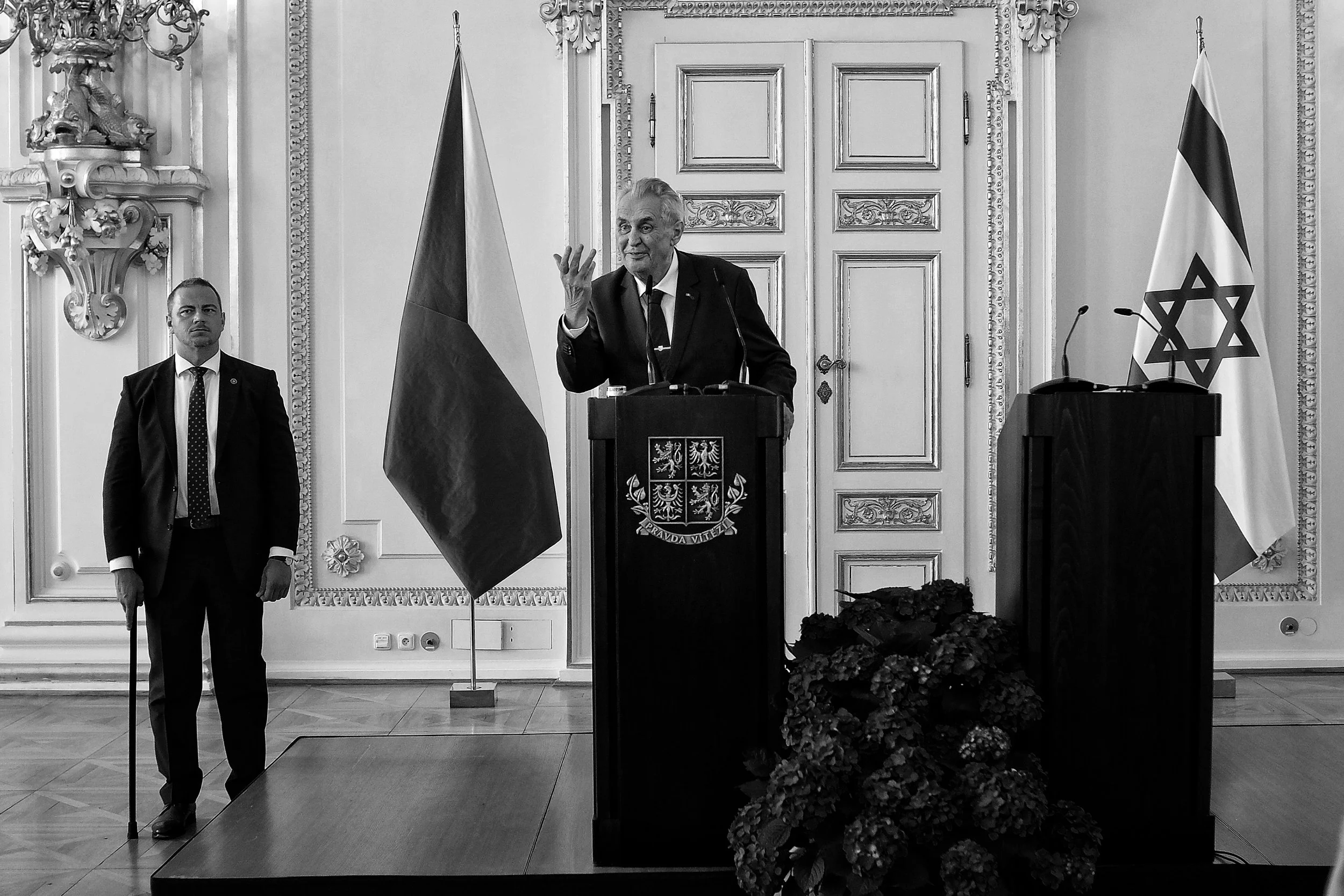 Czech president Miloš Zeman hosted Israel’s 70th Independence Day celebration at the Spanish Hall of Prague Castle, 25.4.2018.