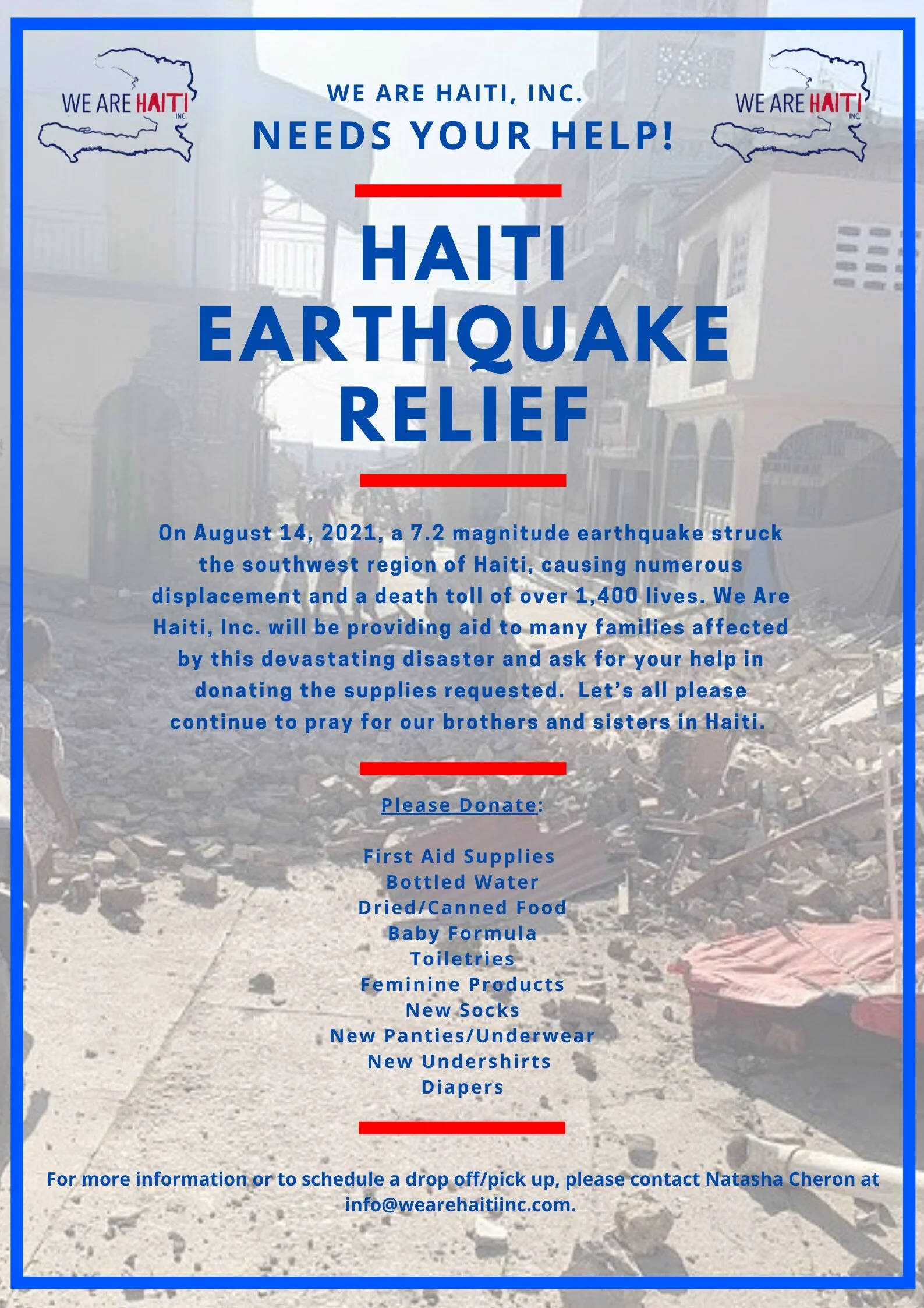 HAITI EARTHQUAKE RELIEF