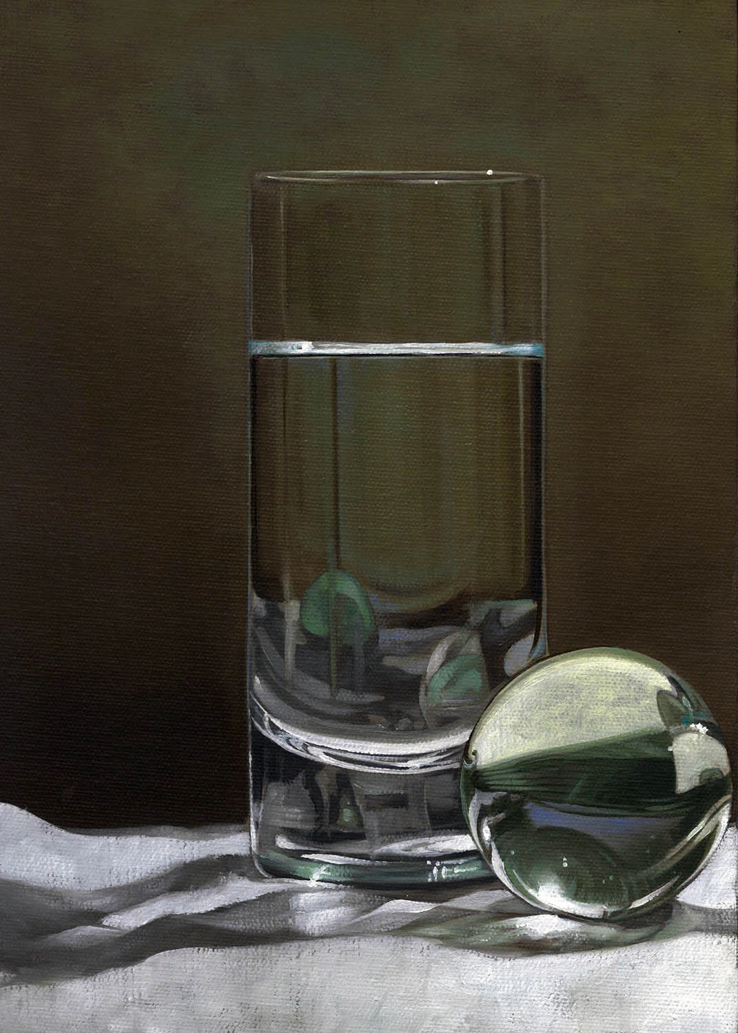 Lots of Glass | 9 x 12 | Oil on canvas