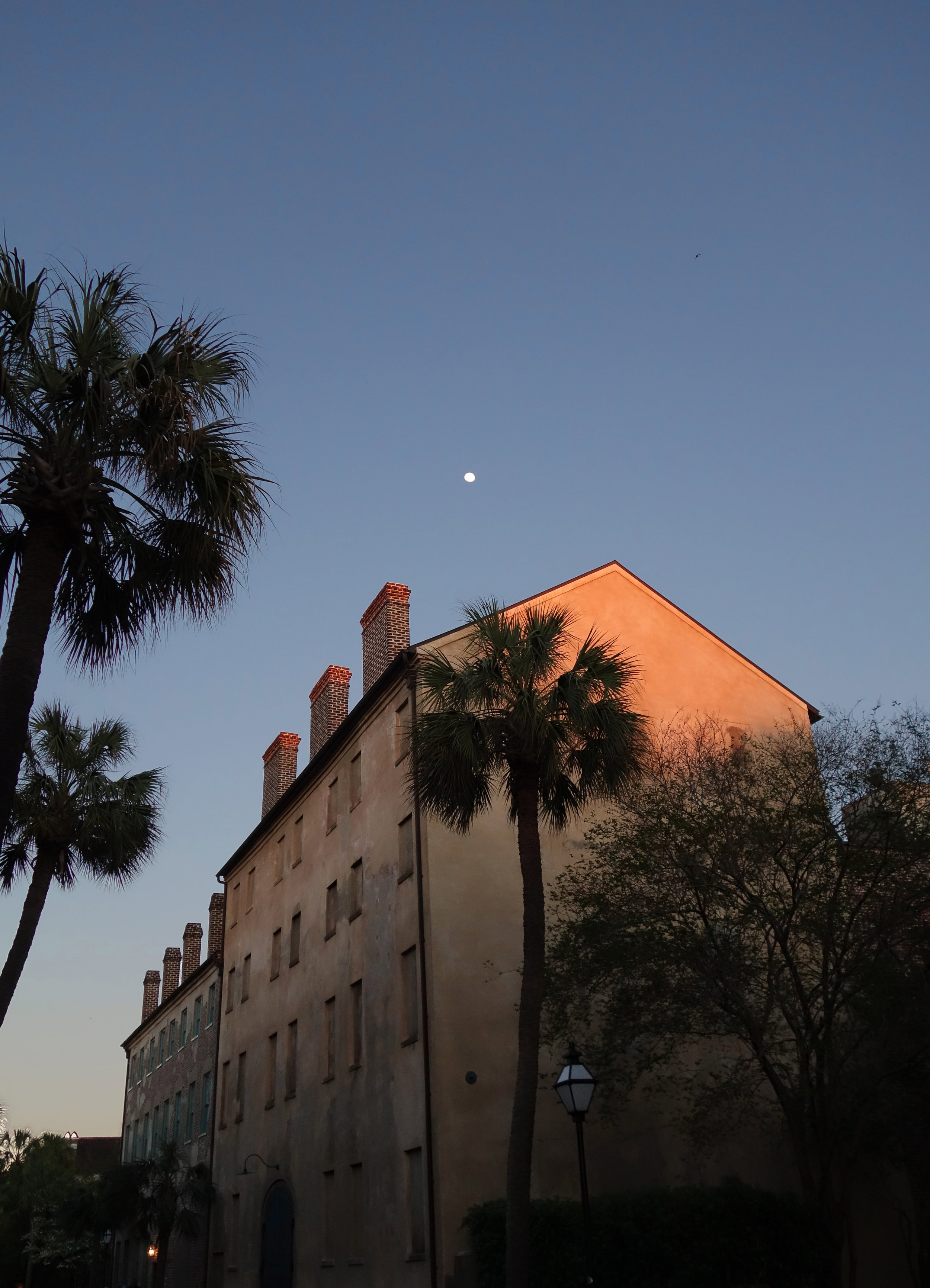 Moonrise over Queen Street