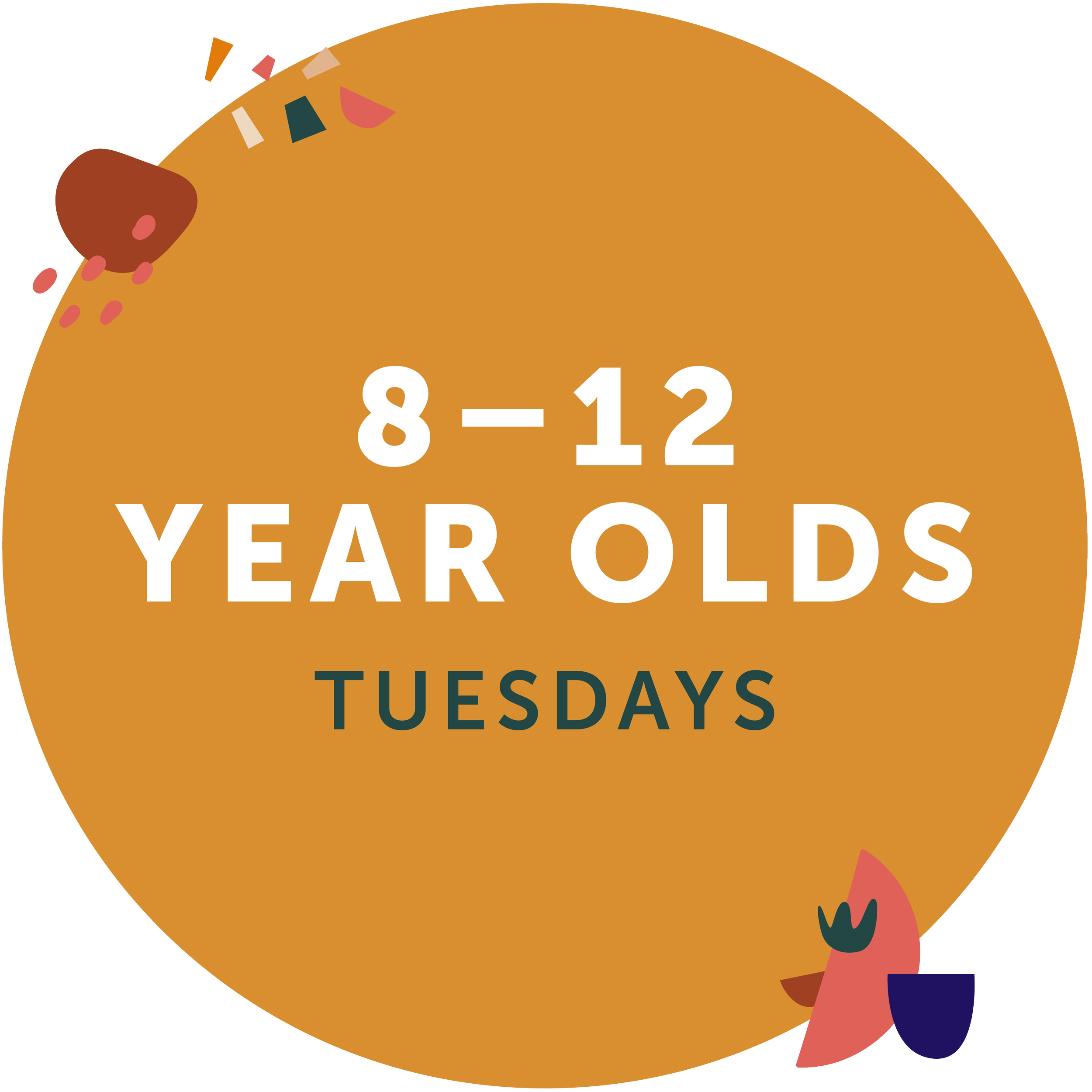 8–12 years: Tuesdays at Collis Sandes House, Tralee