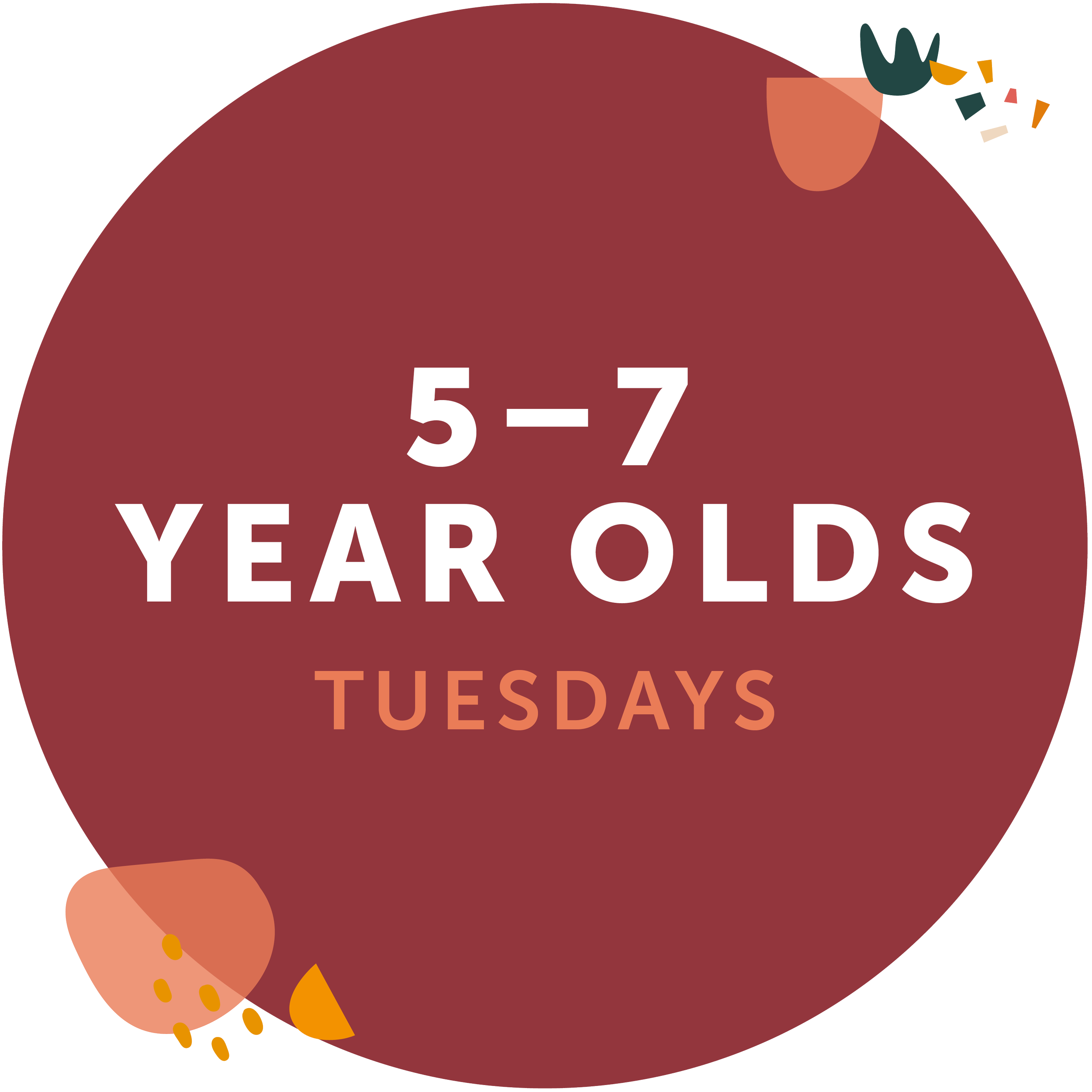 5–7 years: Tuesdays at Collis Sandes House, Tralee