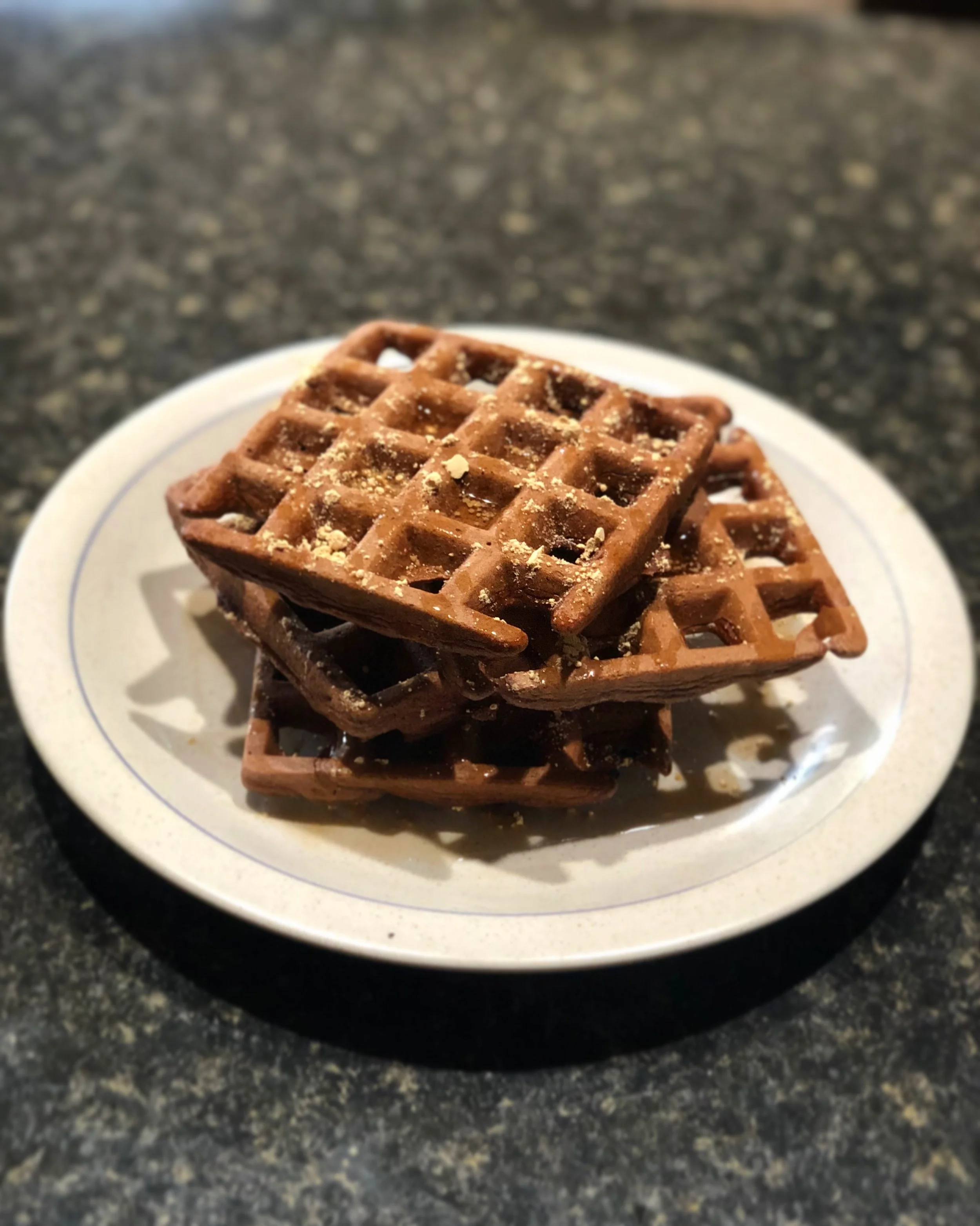 Chocolate Peanut Butter Kodiak Waffles