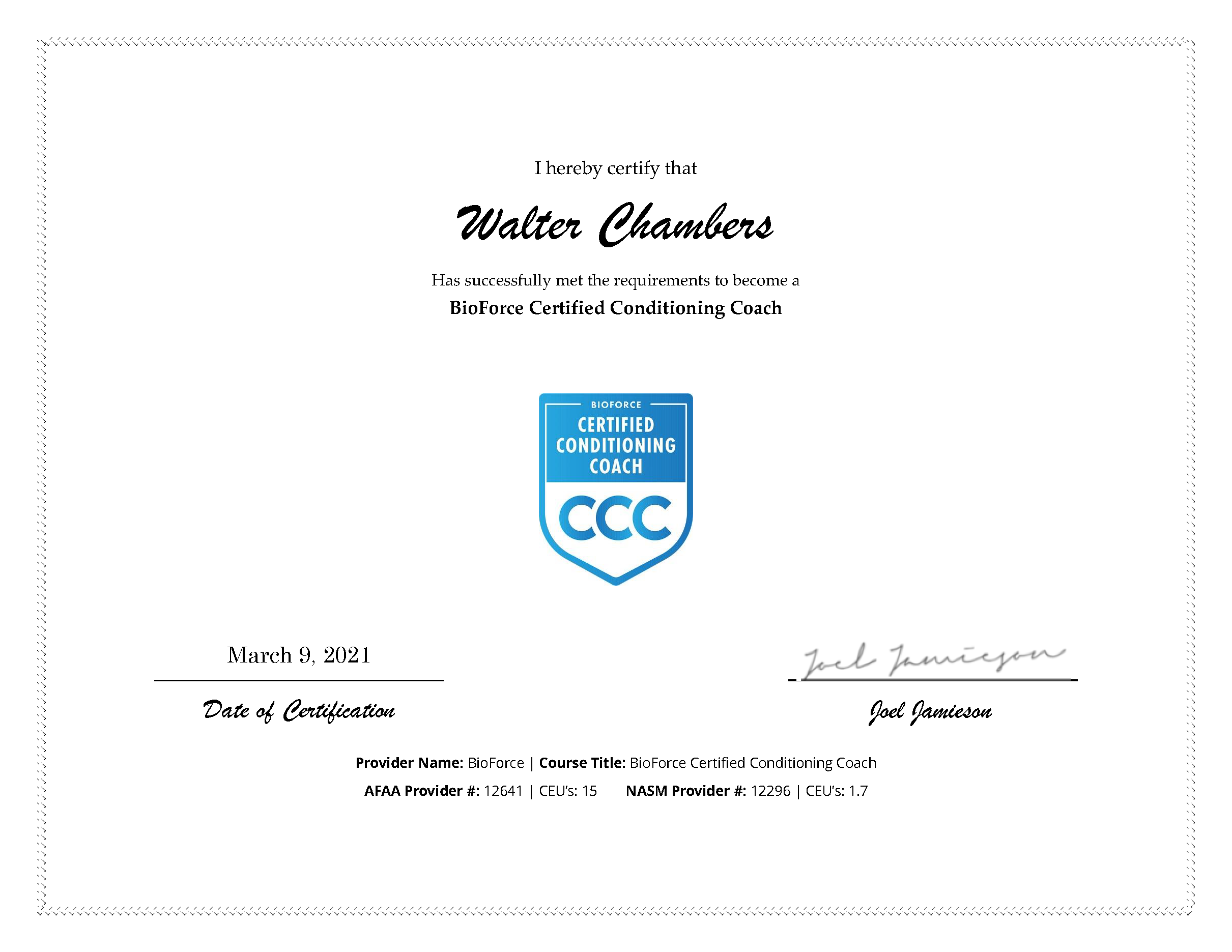 DIgital CCC Certificate - Walter Chambers.png