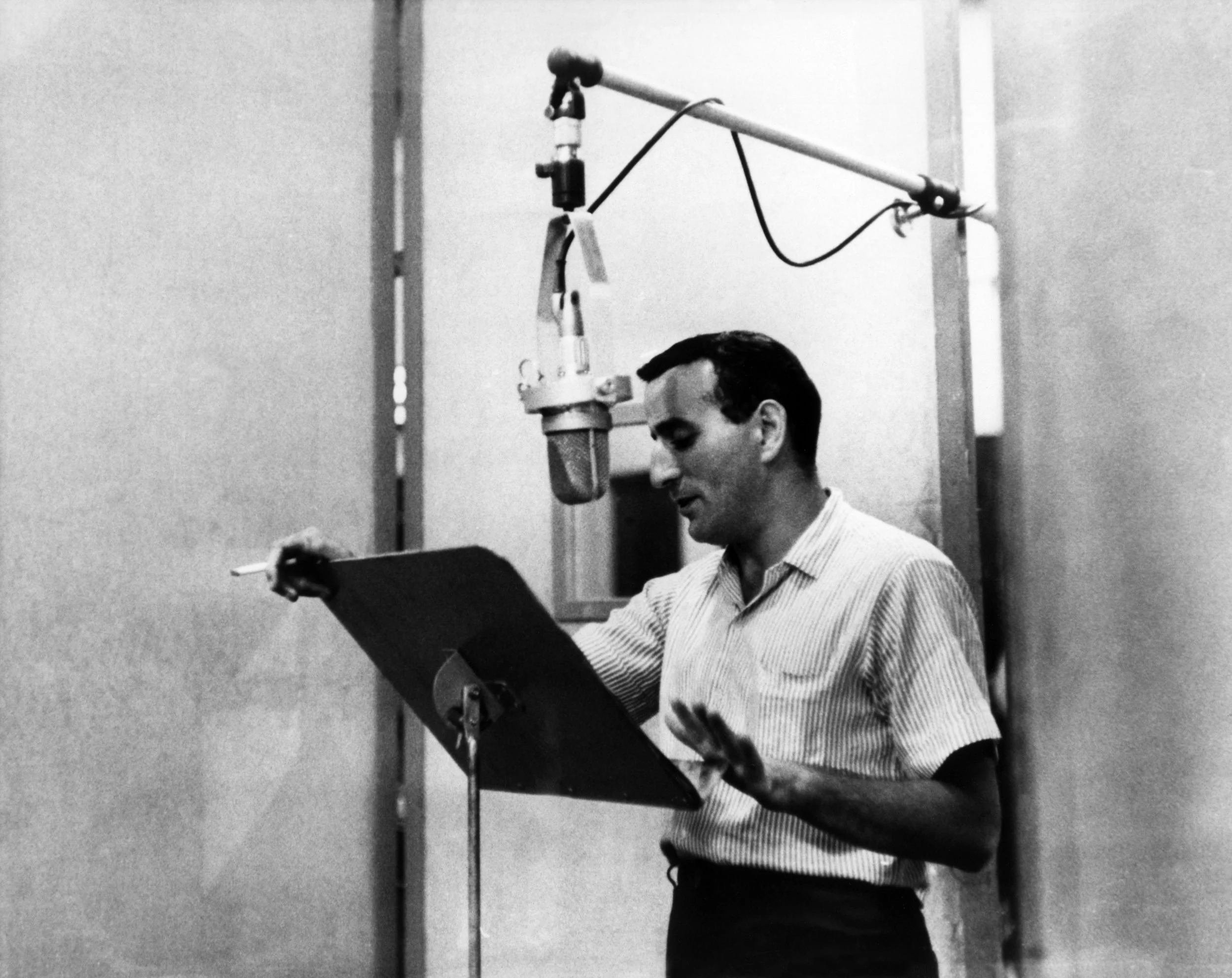 Bradley's idol, Tony Bennett, recording in about 1970