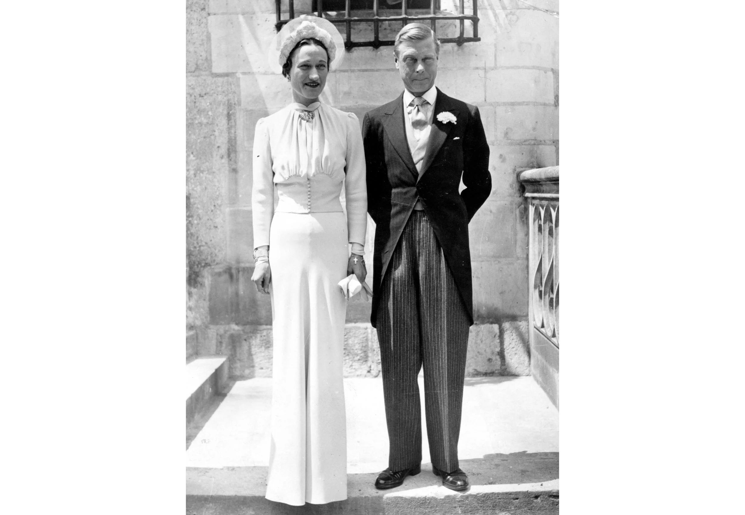 Wallis and Edward on their wedding day