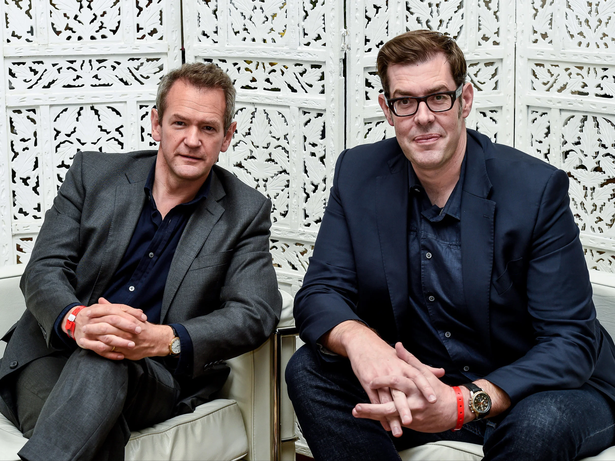 Alexander with his co-host Richard