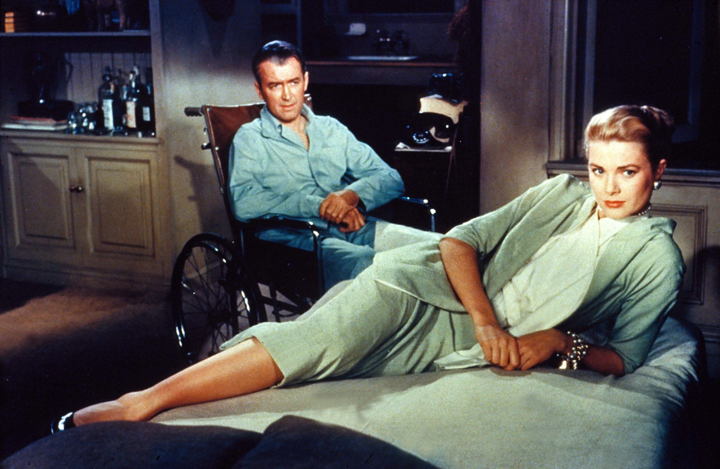 With Grace Kelly in Rear Window