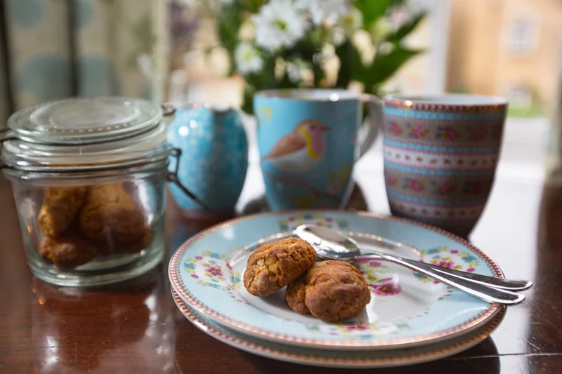 Lovely homemade biscuits made our arrival extra special