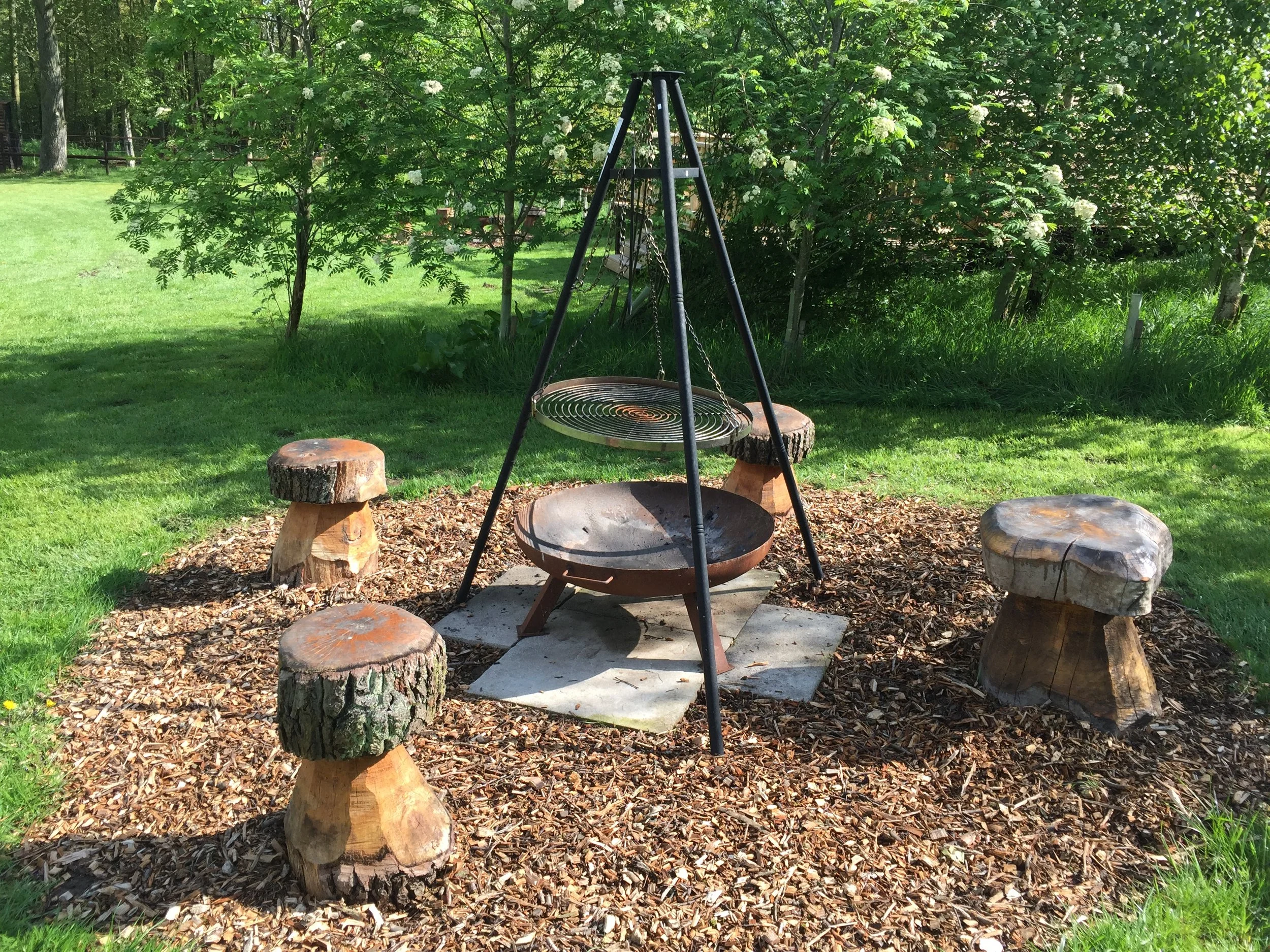 Each cabin has a fire pit - ideal for catching up after a day of exploring!