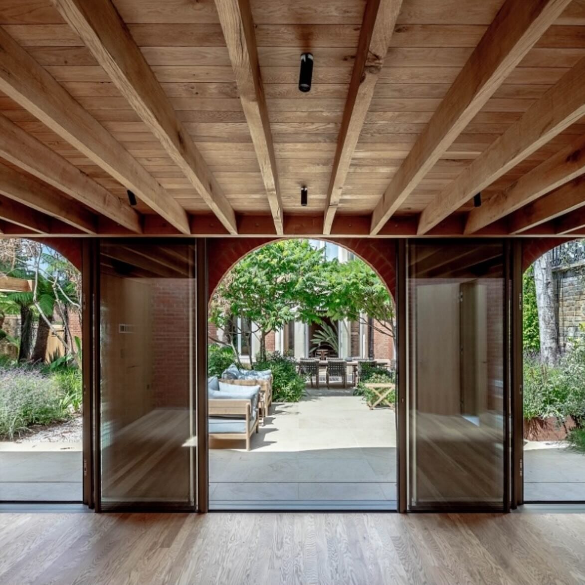 Our Holland Park garden room has been shortlisted in the recently announced RIBA awards.  Here it is set in the beautiful lush garden designed by @jinny.blom, photographed by @taranwilkhu. Some development sketches at the end.