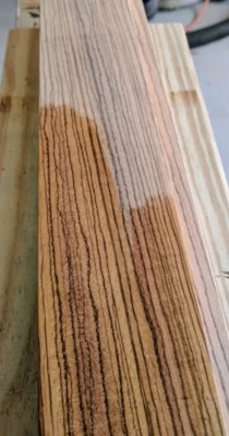 Flooding wood with oil