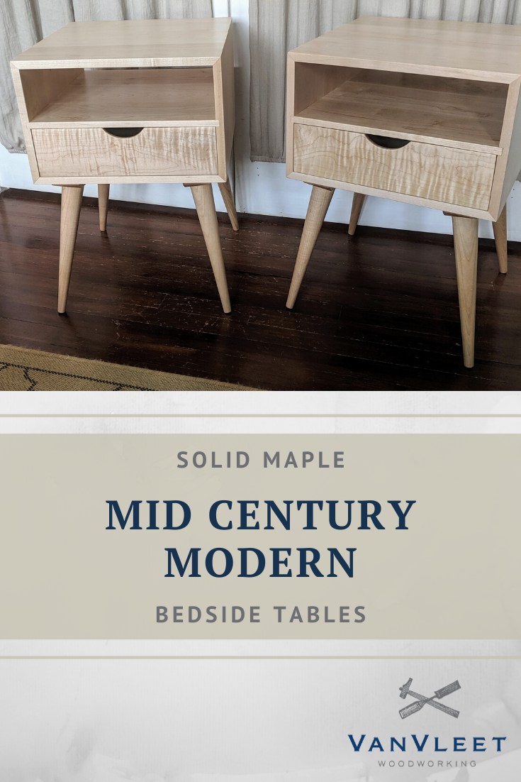 Mid Century Modern Side Tables Vanvleet Woodworking