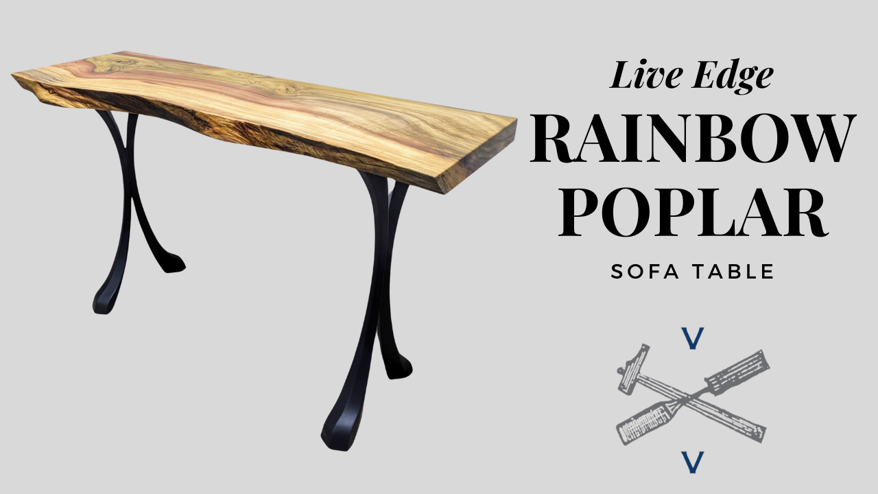 Building a Console Table - Live Edge Console Table
