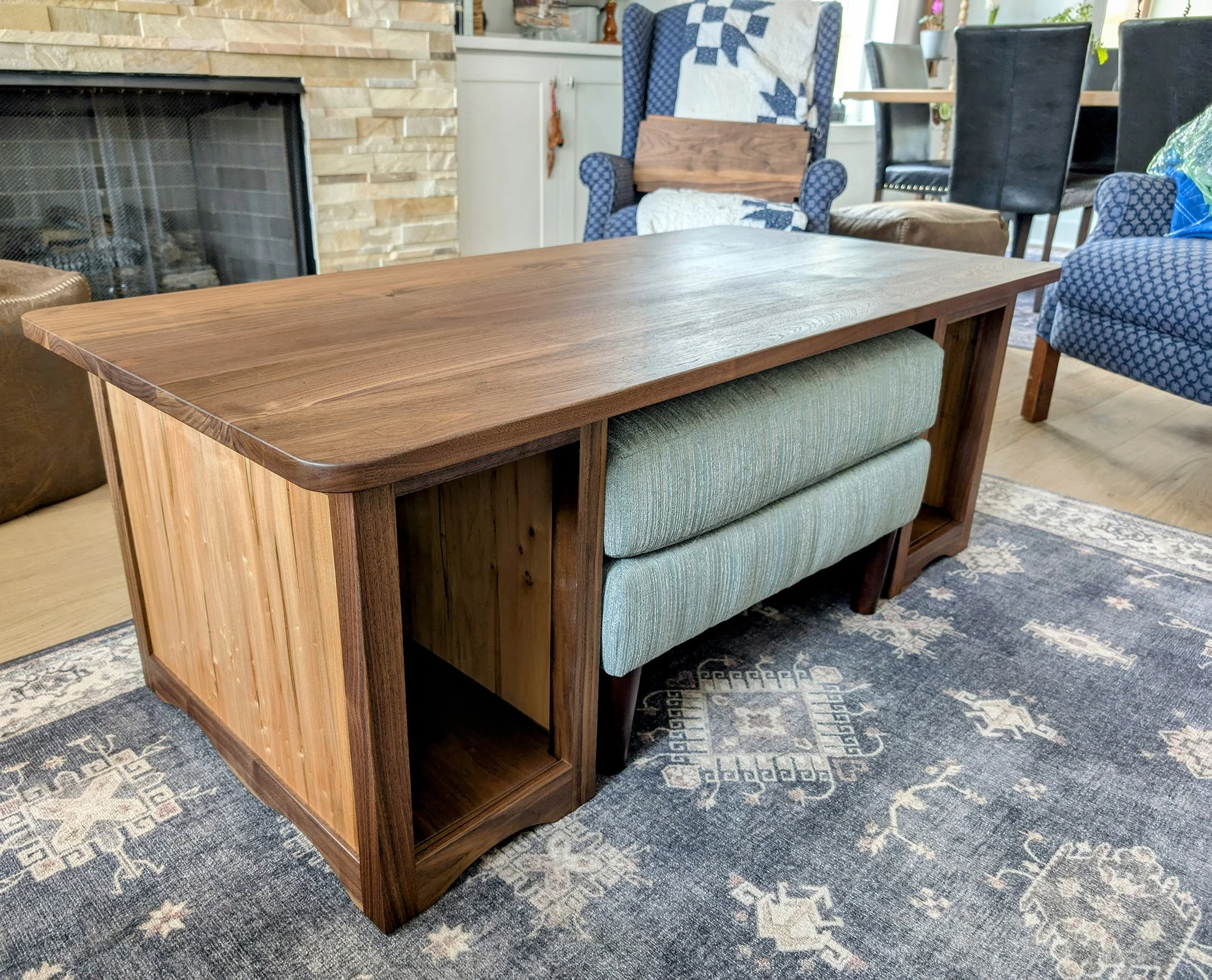 Walnut & Maple Coffee Table
