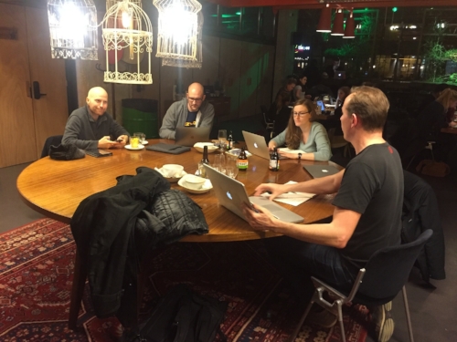 (Some of) the UXcamp Team working on plans for this years event...