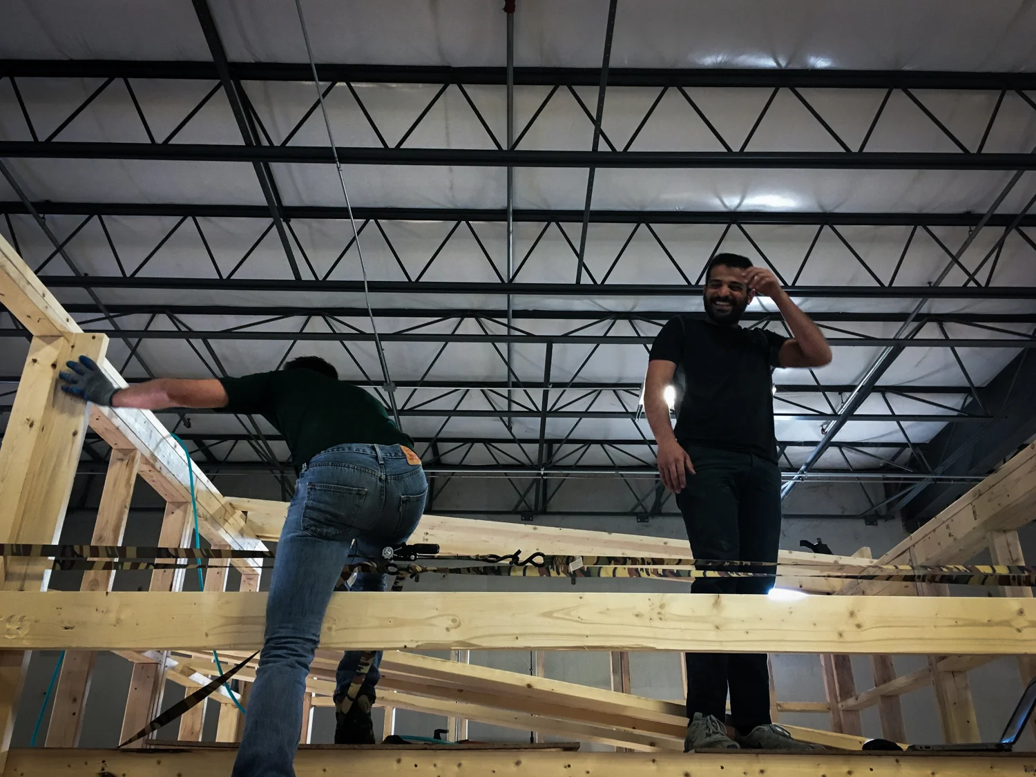 Ian was rightfully skeptical of Kadim's temporary lateral bracing techniques.