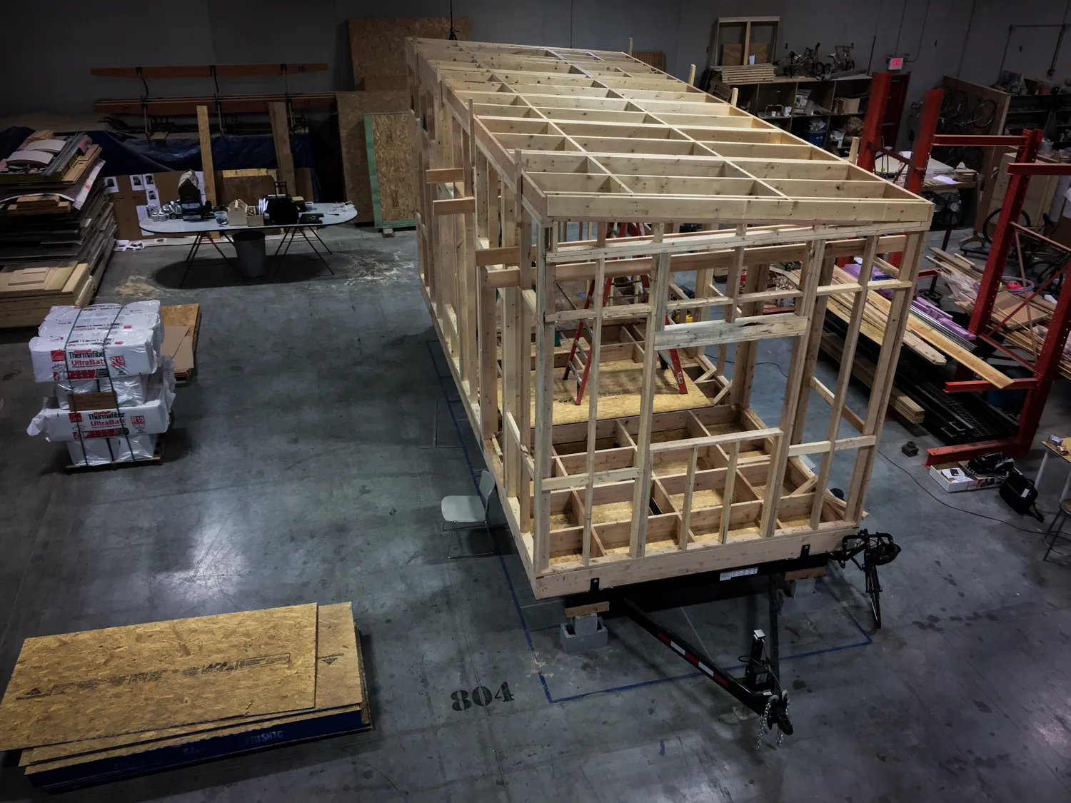 Before sheathing