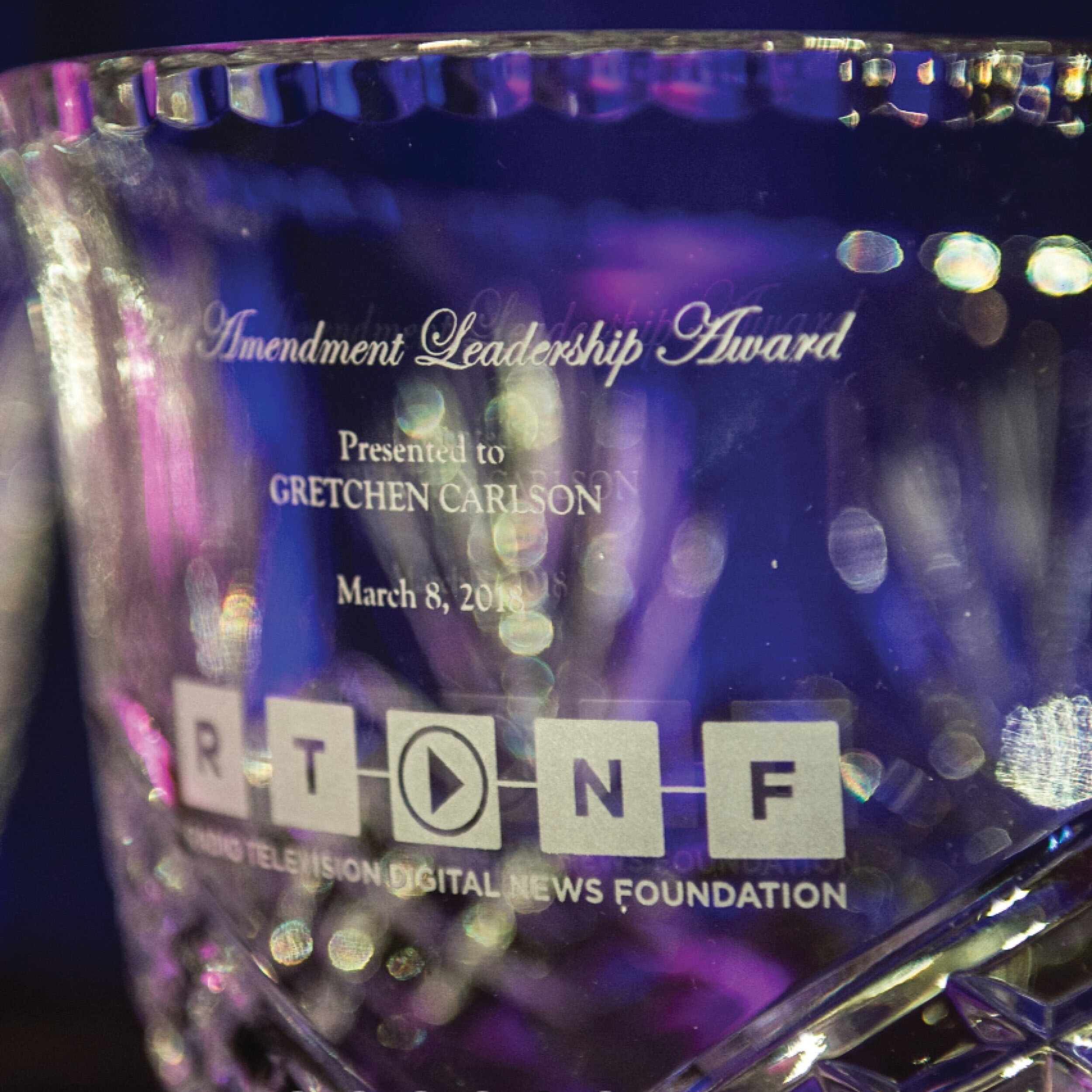 The Radio Television Digital News Foundation (RTDNF) 1st Amendment Award, DC 2019