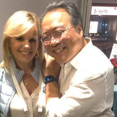 Gretchen Carlson and cellist Yo-Yo Ma at Dreamforce Equality Summit 2019