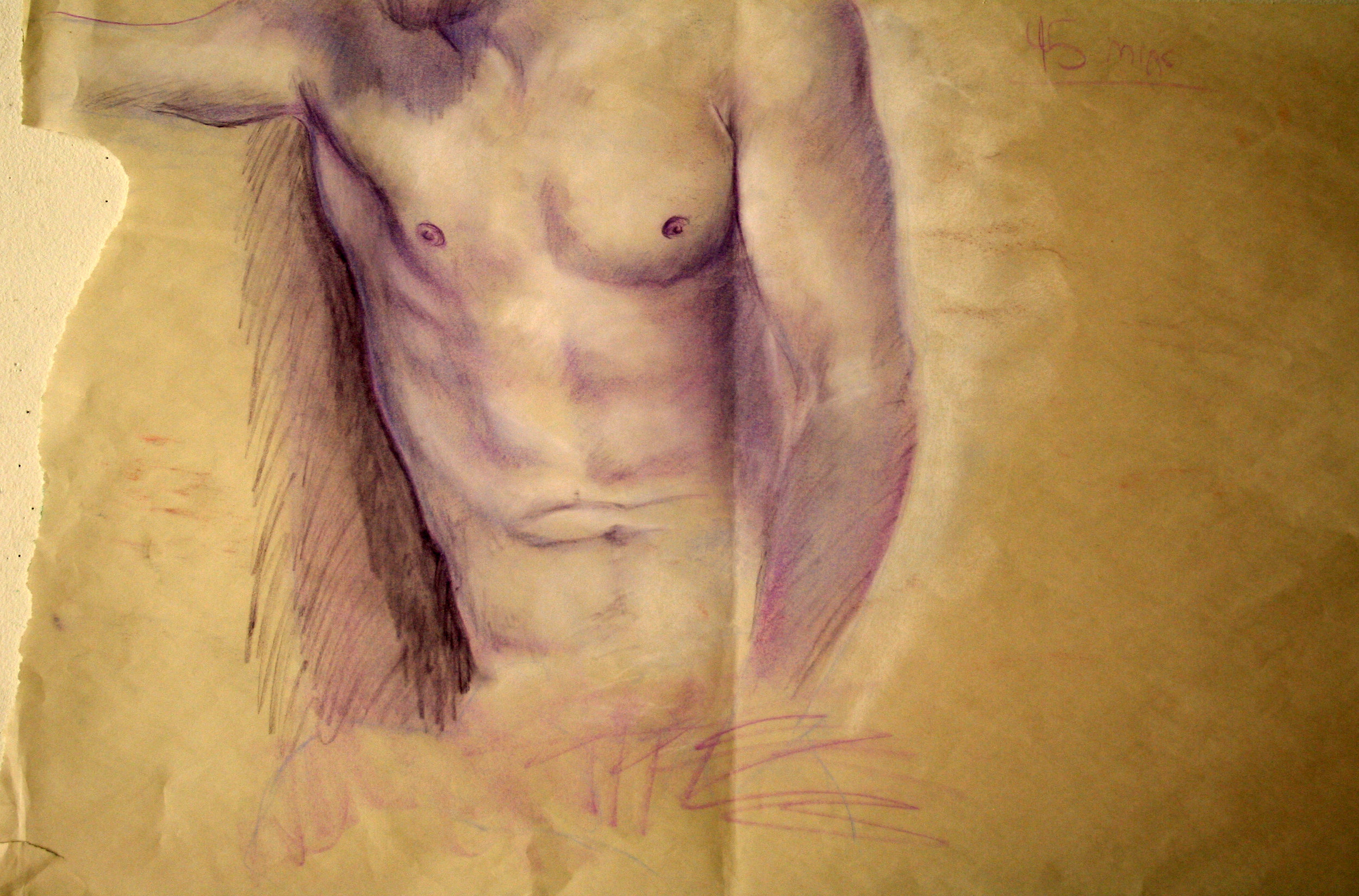  Intro to Figure Drawing  24x36"  Pastel 