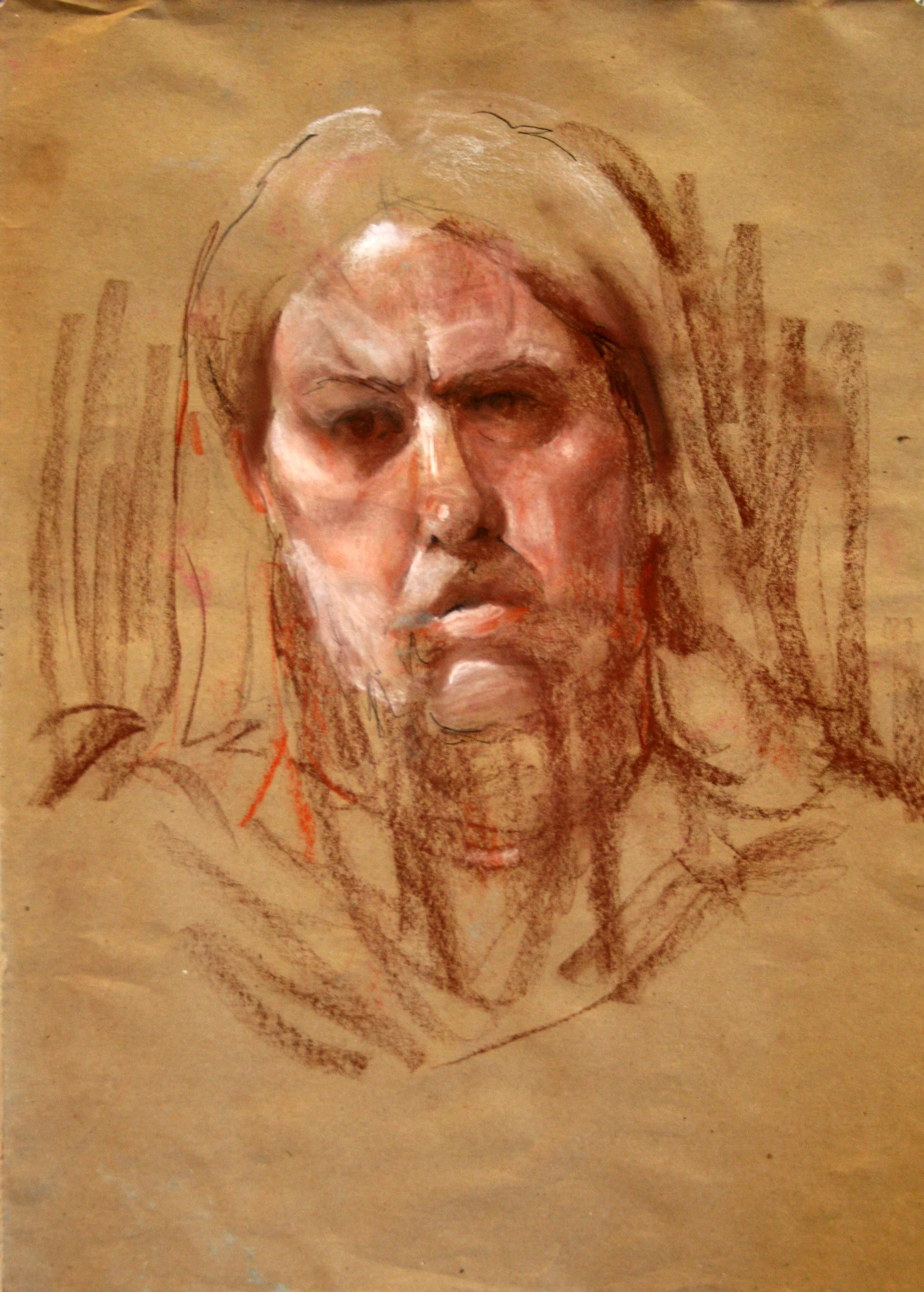Intro to Figure Drawing 24x36" Pastel