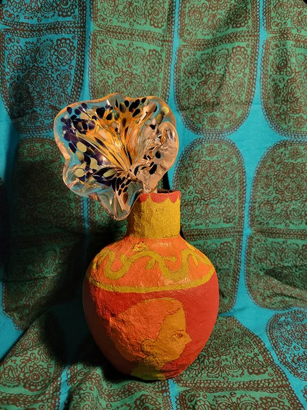 Paper pulp vase