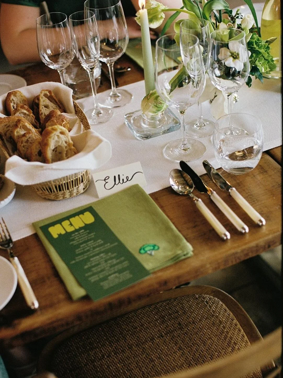 A lovely project celebrating the love between two of my loved ones 🕊️ 

I had the absolute pleasure of creating bespoke napkins for Ellie and Sam&rsquo;s wedding in April. With three cheeky designs, every napkin had a margarita, a broccoli, or lil p