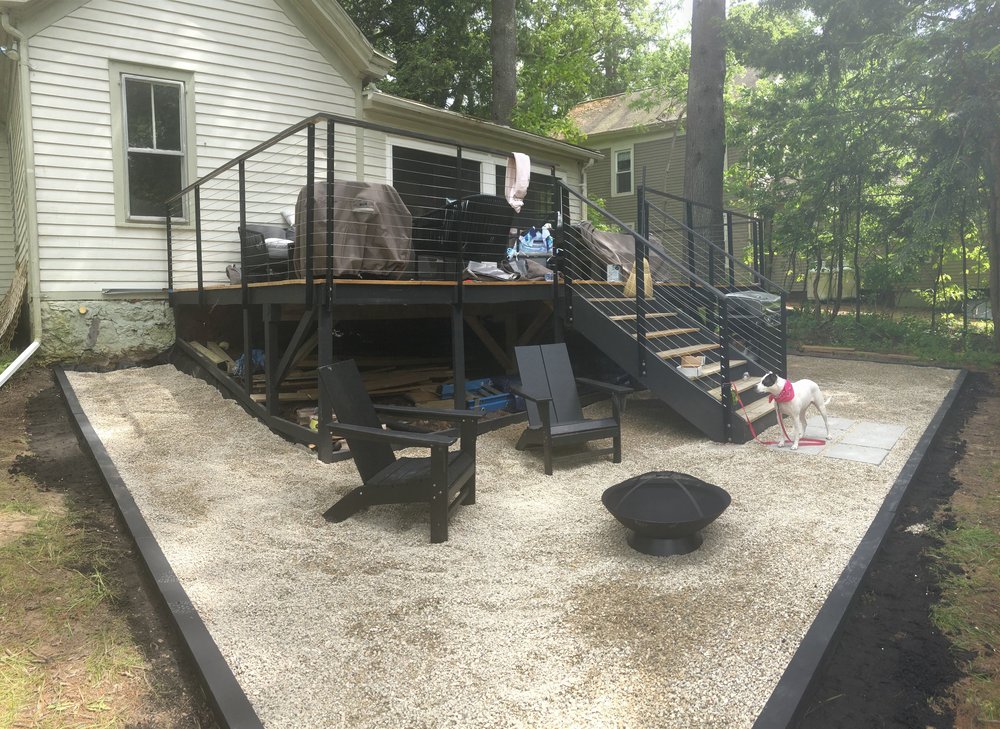 Pea Gravel Patio, How Deep To Dig For Pea Gravel Patio