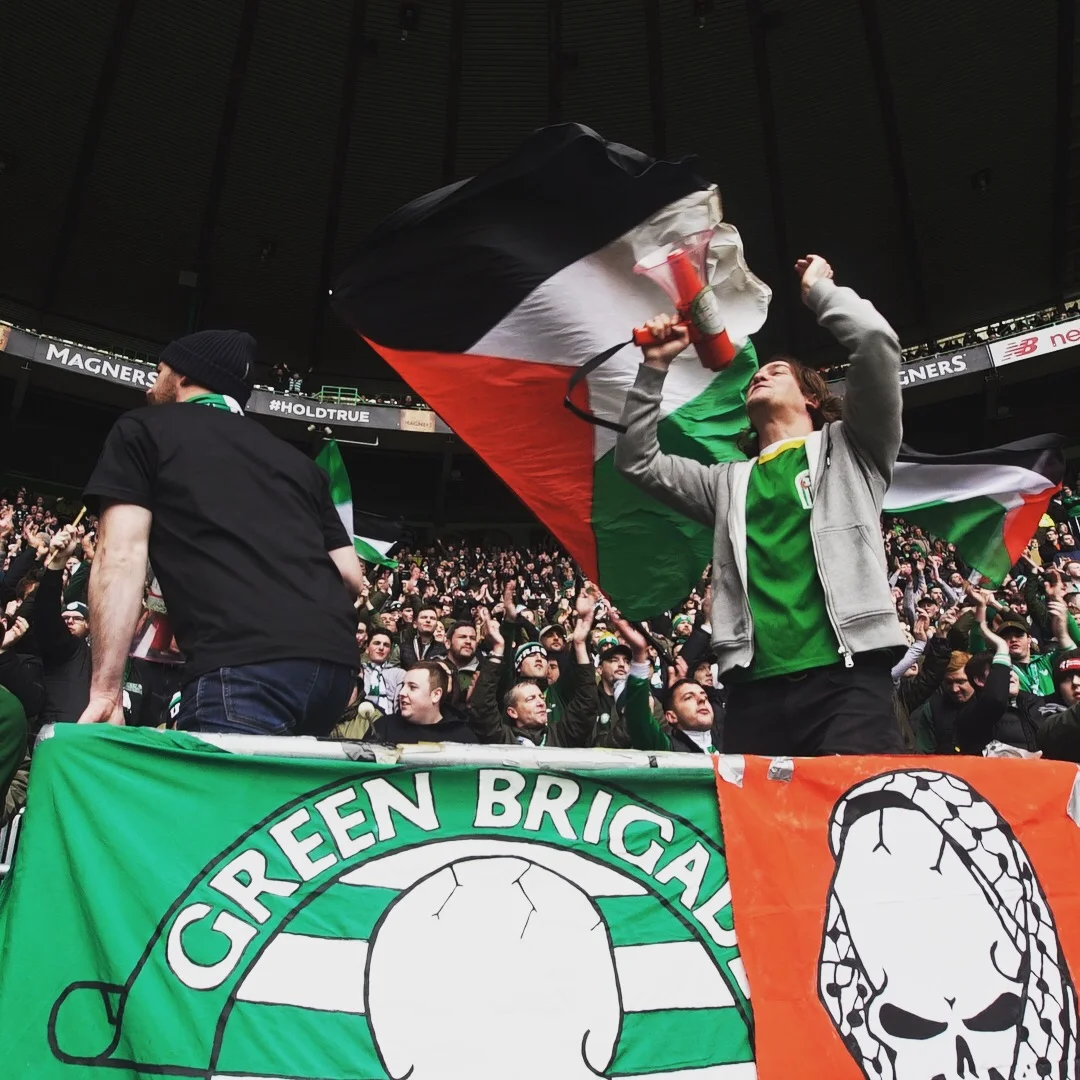 With the Green Brigade at Celtic