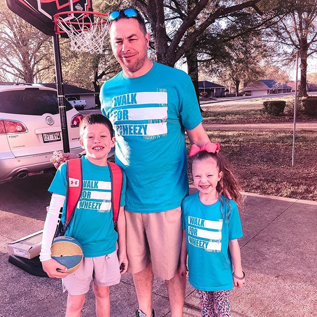 Cabot Panther Basketball Boys Head Coach, Coach Meseke, and his kids reppin&rsquo; that #W4W swag for #WheezyWednesday 💓🏀