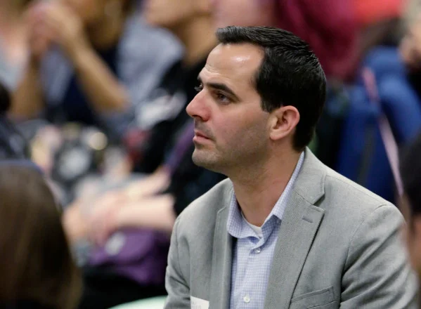 Aaron Zisser, photographed at a Sept. 25, 2017 community meeting in San Jose, resigned as the city’s independent police auditor less than a year into his tenure amid heavy criticism and political pressure. (Josie Lepe/Bay Area News Group file photo)